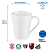 Caneca Santos porcelana café chá presente time 300ml - Imagem 4