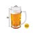 Caneca de vidro cerveja chopp festa presente 340ml Bristol - Imagem 6