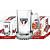 Caneca São Paulo vidro cerveja presente time oficial 345ml Maxim - Imagem 1