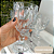 Jogo 6 taças de vidro Diamante 340ml TRANSPARENTE - Imagem 1