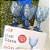 Jogo 6 taças de vidro Diamante 340ml AZUL - Imagem 3