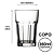 Jogo de copos 360ml Jade Original 6 peças GL7207 - Imagem 4