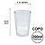 Jogo 6 copos de vidro Arizona 200ml Praticasa - Imagem 3