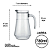 Jarra de vidro Nadir Bar 780ml - Imagem 2