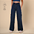 Calça Cargo Escura Jeans Wide Leg - Imagem 1