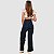 Calça Estampada Escura Wide Leg Jeans - Imagem 4