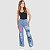 Calça Estampada Love Wide Leg Jeans - Imagem 2