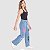 Calça Estampada Love Wide Leg Jeans - Imagem 4