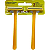 Super Shave Kit Prestobarba Amarelo Lâminas Duplas - Imagem 1