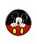 Broche Metal Preto Vermelho Mickey 4x4cm - Disney - Imagem 1