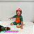 Fantasia Infantil Dinossauro Verde Curto | Pijama Kigurumi Roupa - Imagem 2