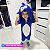 Fantasia Infantil Sonic Curto | Pijama Macacão Kigurumi - Imagem 2