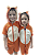 Pijama Raposa Curto Infantil Kigurumi Fantasia - Imagem 4