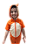 Pijama Raposa Curto Infantil Kigurumi Fantasia - Imagem 6