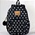 Kit Mochila Feminina Queen Henriquetta - Poá Preto - Imagem 3