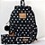 Kit Mochila Feminina Queen Henriquetta - Poá Preto - Imagem 1