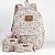 Kit Mochila Feminina Queen Henriquetta - Floral Linho - Imagem 4