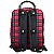 Mochila Feminina Princess Henriquetta - Xadrez Vermelha - Imagem 3