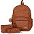 Kit Mochila Feminina Lady Henriquetta - Camurça Linhaça - Imagem 3