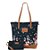 Bolsa Feminina Dame Henriquetta - Floral Preta - Imagem 1