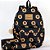 Kit Mochila Feminina Queen Henriquetta - Girassol Preta - Imagem 1