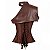 Corselet Blusa - Gótico  Marrom - Imagem 4
