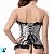 Corselet Blusa em Prata e Preto - Imagem 2
