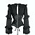 Blusa Corset Mangas longas - Preto - Imagem 1