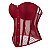 Corselet em tela - Vermelho - Imagem 3