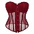 Corselet em tela - Vermelho - Imagem 1