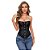 Corselet em tela - Preto - Imagem 1