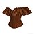 Blusa Corselet Ciganinha -Marrom - Imagem 9