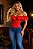 Blusa Corselet Ciganinha - Vermelho - Imagem 2