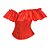 Blusa Corselet Ciganinha - Vermelho - Imagem 5