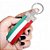 Chaveiro automotivo de lona Sterk - Estampa cores Bandeira Itália - Imagem 3
