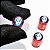Kit Bicos de Válvula de Pneu Tampa Roda Carro Volkswagen Sterk - Vermelho - Imagem 3