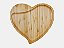 Petisqueira Em Bambu Ecológico Com Formato De Coração - Imagem 1