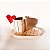 Xícara Love Story com Pires - Cerâmica Off White com Alça Coração Vermelho - Imagem 4