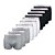 Kit Cueca Infantil Boxer Try Basics 10 Peças - Preta, Branca e Cinza - Imagem 1