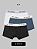 Kit Cueca Infantil Boxer Try Basics 10 Peças - Preta e Cinza - Imagem 1
