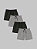 Kit 4 Shorts Masculino Liso Try Basics - 2 Cinza e 2 Preto - Imagem 1