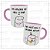 Caneca cerâmica 325ml - Amizade Galinha - Imagem 1