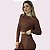 Cropped Mel Canelado Chocolate - Imagem 1