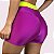 Shorts Elastic Empina Bumbum Metalizado Fúcsia com Amarelo Neon - Imagem 2
