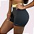 Shorts Elastic Empina Bumbum Suplex Grafite com Amarelo Candy - Imagem 1