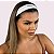 Faixa de Cabelo Cotelê Branco - Imagem 1