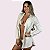Camisa de Praia Listrada Off White G/GG - Imagem 1