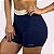 Shorts Elastic Empina Bumbum Suplex Marinho com Off White - Imagem 1