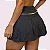 Shorts Saia Lela Suplex Grafite com Metalizado Amarelo Neon - Imagem 3
