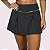 Shorts Saia Lela Suplex Grafite com Metalizado Amarelo Neon - Imagem 2